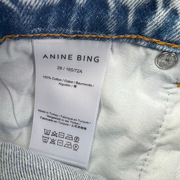 New Women’s Anine Bing Gavin Relaxed Straight Jeans Size 28 - Picture 12 of 12